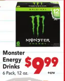 Vallarta Supermarkets Monster Energy Drinks offer