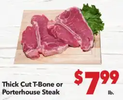 Vallarta Supermarkets Thick Cut T-Bone or Porterhouse Steak offer