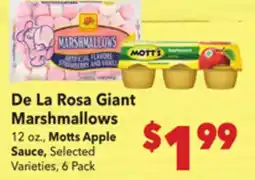 Vallarta Supermarkets De La Rosa Giant Marshmallows offer