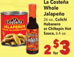 Vallarta Supermarkets La Costeña Whole Jalapeño offer