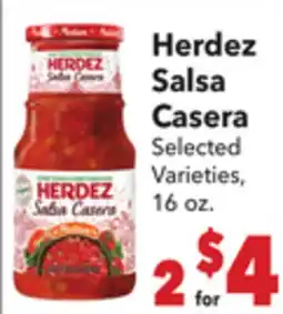 Vallarta Supermarkets Herdez Salsa Casera offer