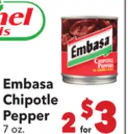 Vallarta Supermarkets Embasa Chipotle Pepper offer
