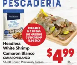 Vallarta Supermarkets Headless White Shrimp / Camaron Blanco offer