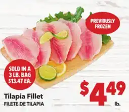 Vallarta Supermarkets Tilapia Fillet / FILETE TILAPIA offer