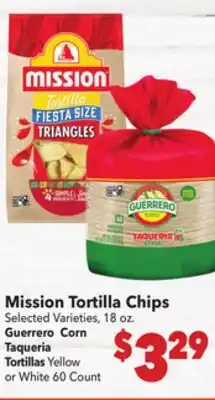 Vallarta Supermarkets Mission Tortilla Chips offer