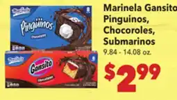 Vallarta Supermarkets Marinela Gansito, Pinguinos, Chocoroles, Submarinos offer