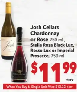 Vallarta Supermarkets Josh Cellars Chardonnay or Rose offer