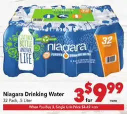 Vallarta Supermarkets Niagara Drinking Water offer