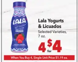 Vallarta Supermarkets Lala Yogurts & Licuados offer