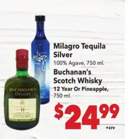 Vallarta Supermarkets Milagro Tequila Silver offer