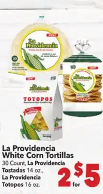 Vallarta Supermarkets La Providencia White Corn Tortillas 30 Count offer