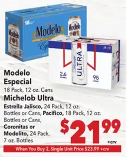 Vallarta Supermarkets Modelo Especial offer