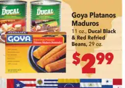 Vallarta Supermarkets Goya Platanos Maduros offer