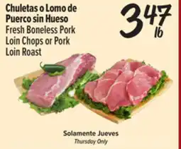 El Super Fresh Fresh Boneless Pork Loin Chops or Pork Loin Roast offer