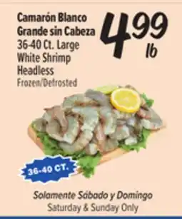 El Super Fresh Large White Shrimp Headless offer