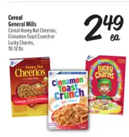 El Super Fresh Cereal Honey Nut Cheerios, Cinnamon Toast Crunch or Lucky Charms offer