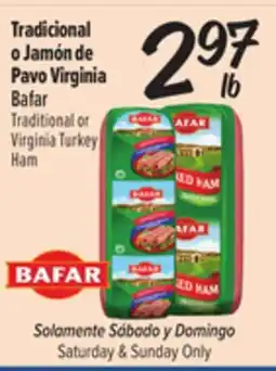 El Super Fresh Traditional or Virginia Turkey Ham offer
