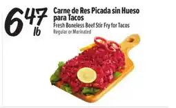 El Super Fresh Fresh Boneless Beef Stir Fry for Tacos offer
