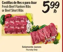 El Super Fresh Fresh Beef Flanken Ribs or Beef Short Ribs offer