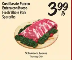 El Super Fresh Fresh Whole Pork Spareribs offer