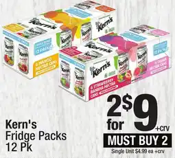 Super King Markets Kern's Fridge Packs offer