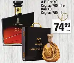 Super King Markets A.E. Dor XO Cognac 700 ml or Bou XO Cognac 750 ml offer