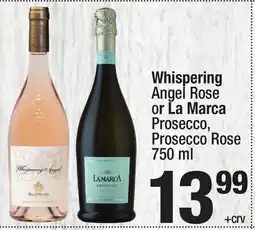 Super King Markets Whispering Angel Rose La Marca Prosecco, Prosecco Rose offer