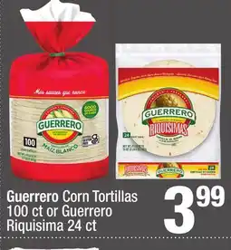 Super King Markets Guerrero Corn Tortillas 100 ct or Guerrero Riquisima 24 ct offer