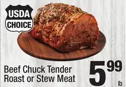 Super King Markets Beef Chuck Tender Roast or Stew Meat offer