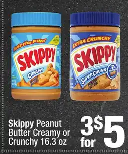 Super King Markets Skippy Peanut Butter Creamy or Crunchy offer