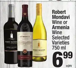 Super King Markets Robert Mondavi Wine or Armenia Wine offer