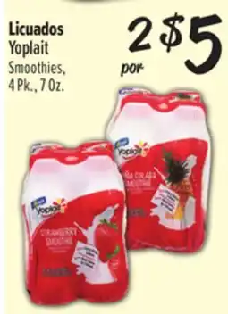 El Super Yoplait Smoothies offer
