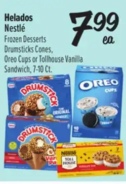 El Super Frozen Desserts Drumsticks Cones, Oreo Cups or Tollhouse Vanilla Sandwich offer