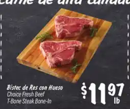 El Super Choice Fresh Beef T-Bone Steak offer