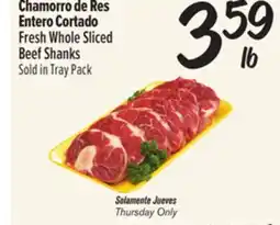 El Super Fresh Whole Sliced Beef Shanks offer