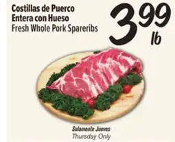 El Super Fresh Whole Pork Spareribs offer