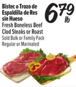 El Super Fresh Boneless Beef Clod Steaks or Roast offer