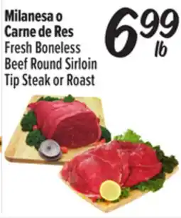 El Super Fresh Boneless Beef Round Sirloin Tip Steak or Roast offer