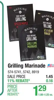 Menards Grilling Marinade offer