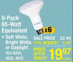 Menards 6-Pack 65-Watt Equivalent offer