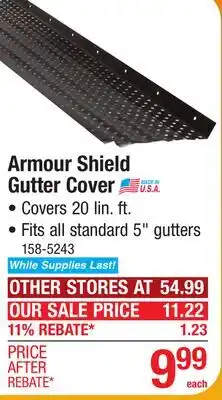 Menards Armour Shield Gutter Cover offer
