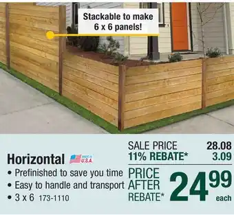 Menards Horizontal offer