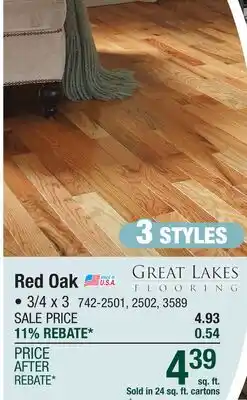 Menards Red Oak offer