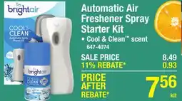 Menards Automatic Air Freshener Spray Starter Kit offer