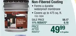 Menards Non-Fibered Coating offer