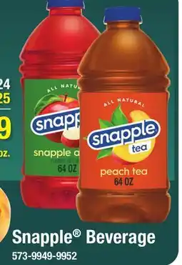 Menards Snapple Beverage offer