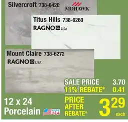 Menards 12 x 24 Porcelain offer