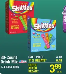 Menards 30-Count Drink Mix offer