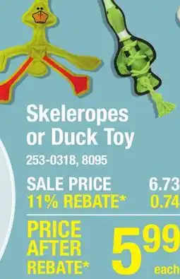 Menards Skeleropes or Duck Toy offer