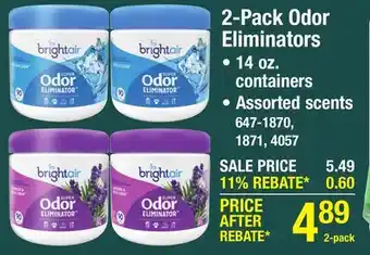 Menards 2-Pack Odor Eliminators offer